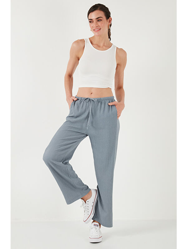 Lela Regular Fit Normal Bel Geniş Paça Pantolon 5866117