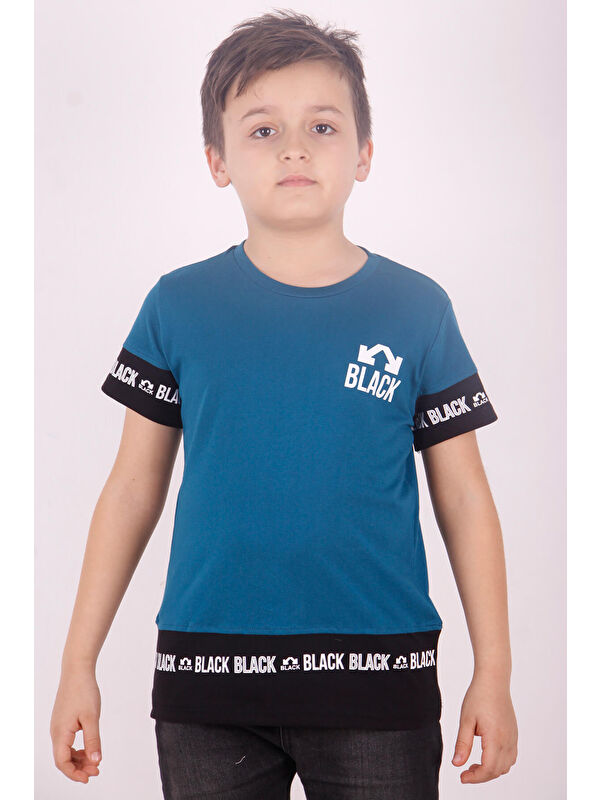 Toontoykids Erkek Çocuk BLACK Baskılı Tişört