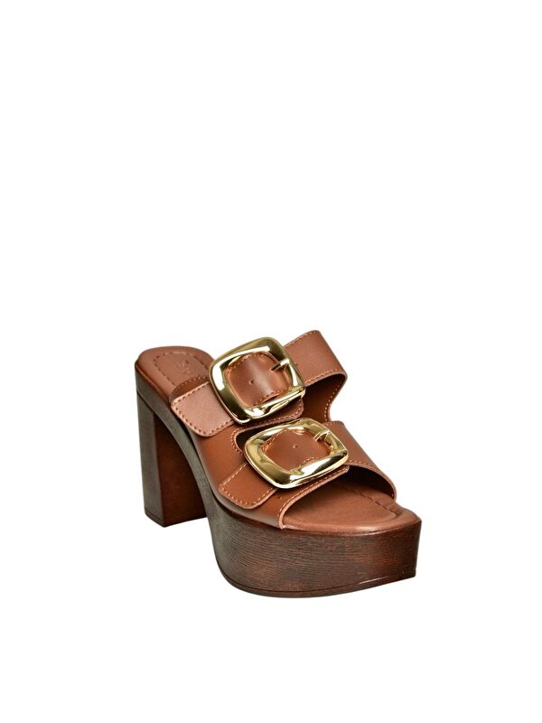 Kahverengi Kadın Terlik U8203766 - Görsel 6