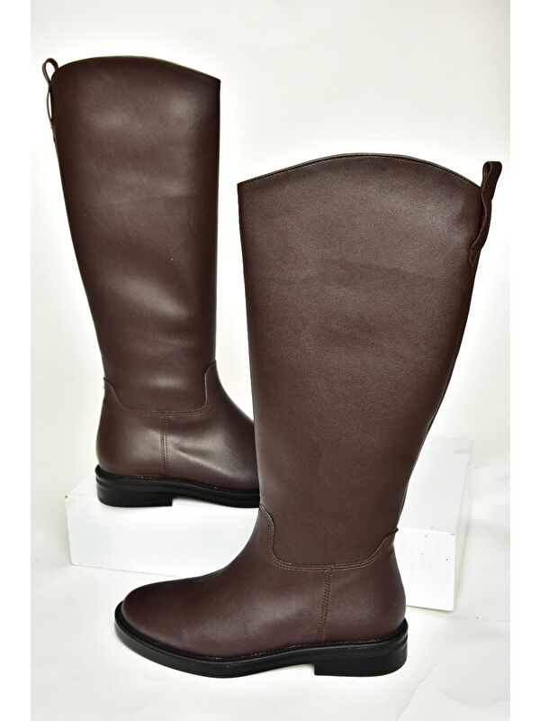 T6540006 Kahverengi Kadın Çizme - Görsel 3