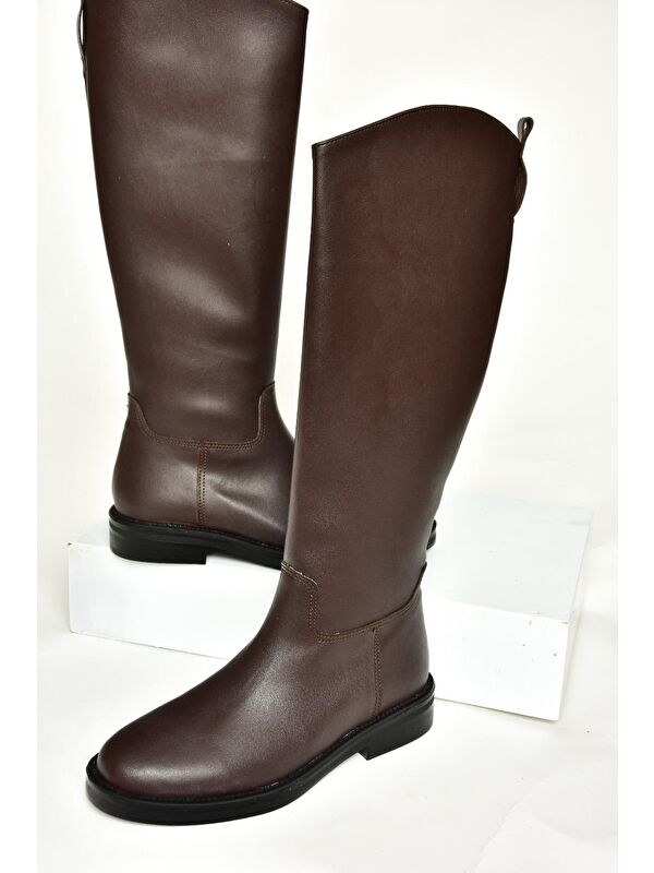 T6540006 Kahverengi Kadın Çizme - Görsel 4