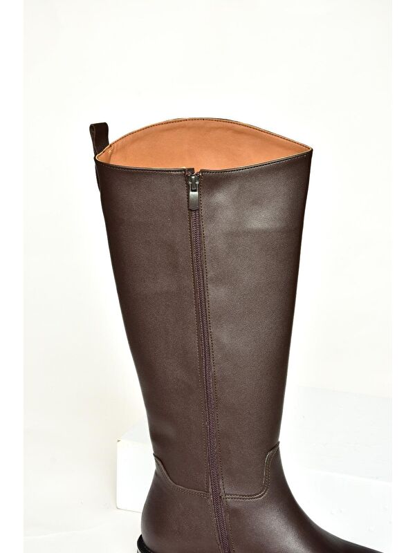 T6540006 Kahverengi Kadın Çizme - Görsel 5