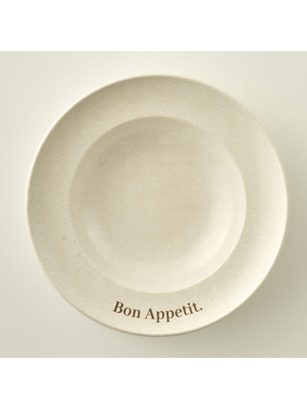 Bella Maison Bon Appetit Porselen Makarna Tabağı Krem (28 cm)