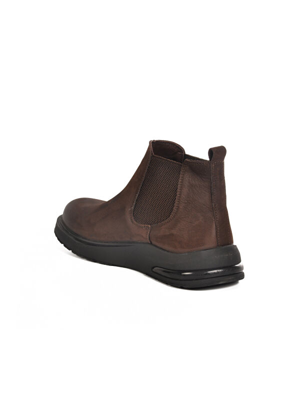 Kahve Nubuk Hakiki Deri Erkek Chelsea Bot 260042 M - Görsel 5