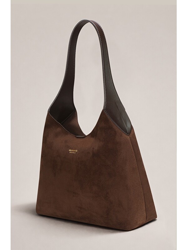 Housebags Hudson Omuz Çantası - Structured Siluet, Lacivert