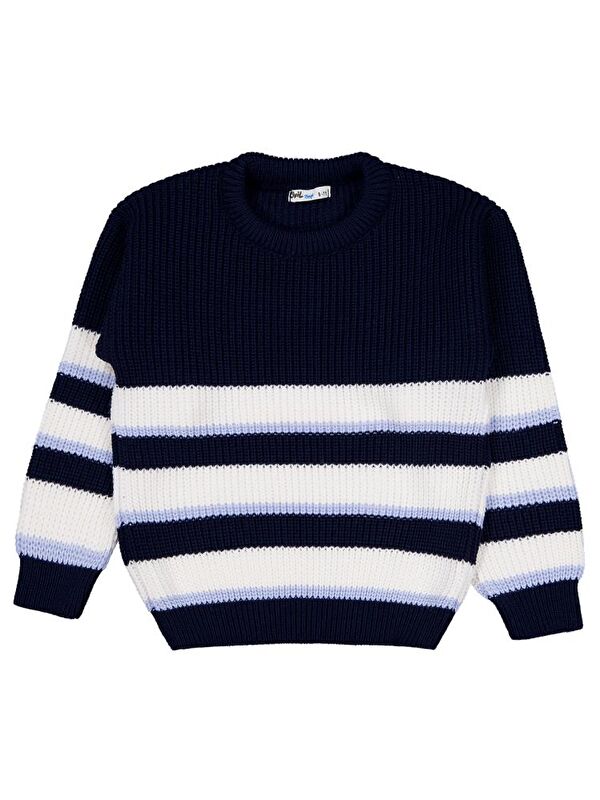 Civil Boys Çizgili Gömlekli 6-9 Yaş Kazak