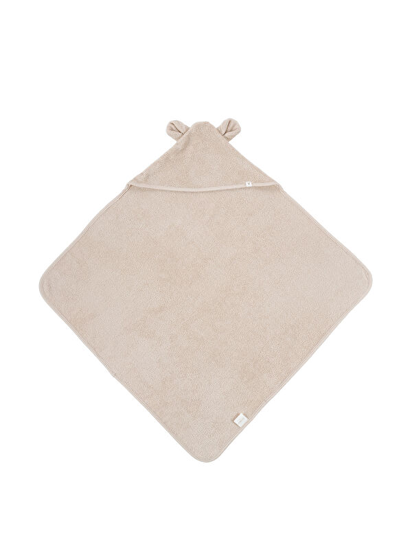 İrya Tiny Bear Organik Pamuk Bebek Kundak Bej 75x75