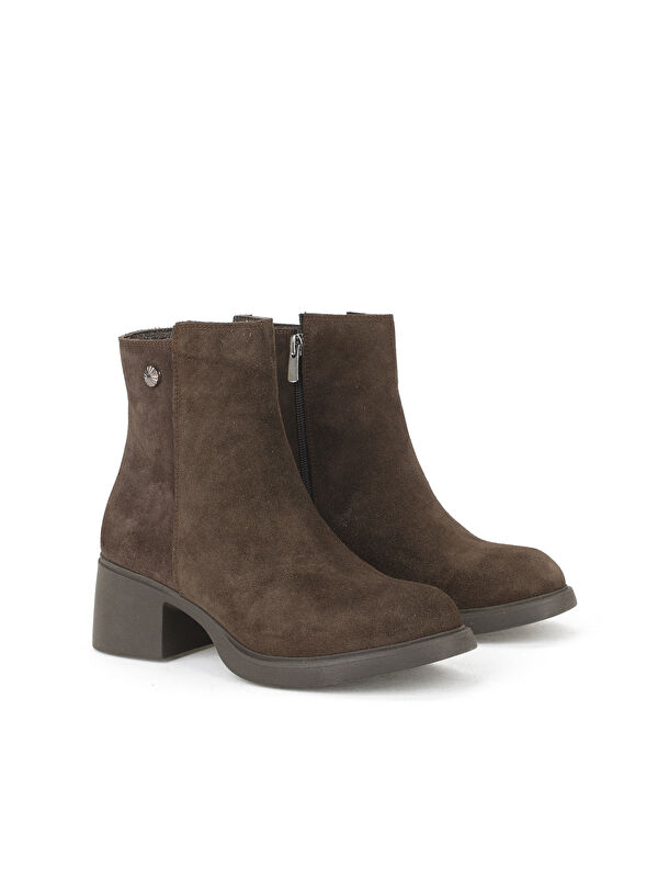 Kadın Hakiki Deri Bot 153359Z6212 Kahve - Görsel 3