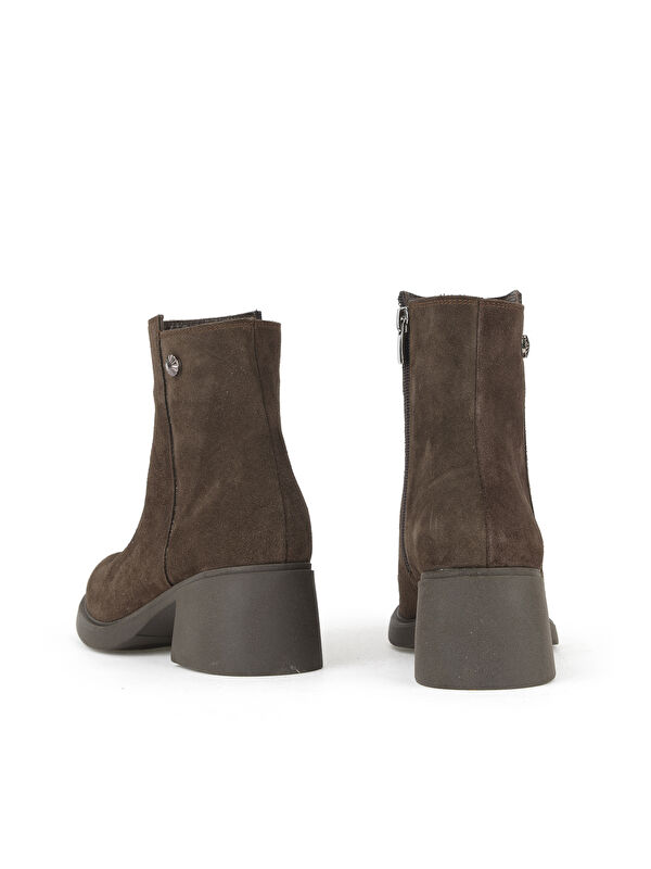 Kadın Hakiki Deri Bot 153359Z6212 Kahve - Görsel 4