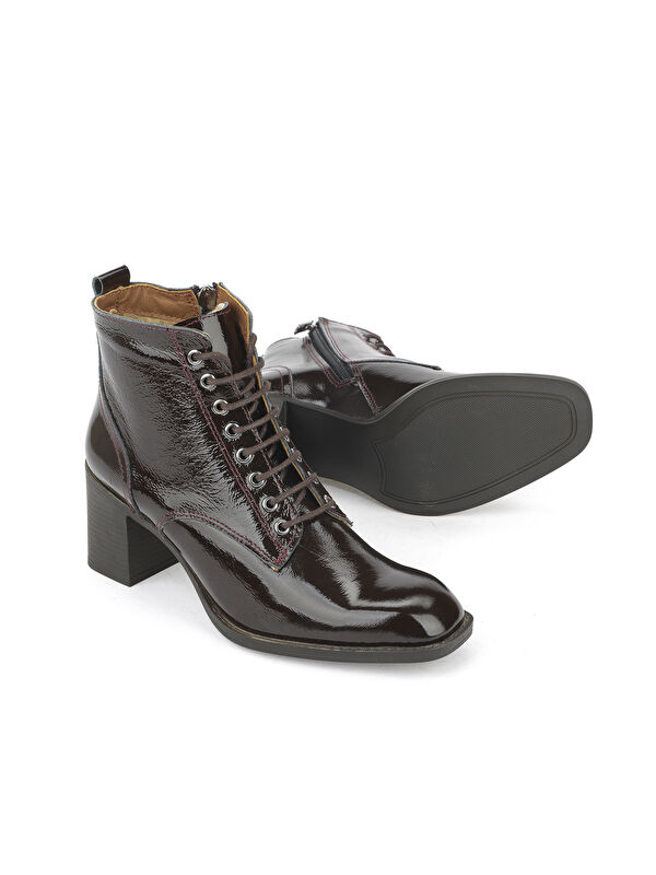 Kadın Hakiki Deri Bot 1531020Z9804 Kahve - Görsel 5