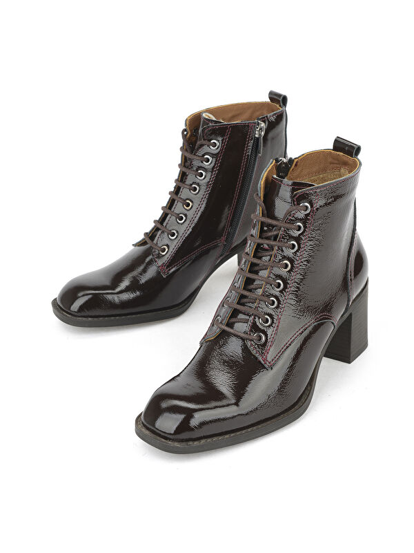 Kadın Hakiki Deri Bot 1531020Z9804 Kahve - Görsel 6