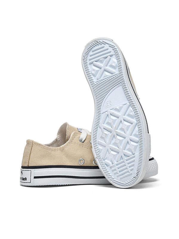 Çocuk Unisex Bej Rahat Kalip Sneaker Ayakkabi - Görsel 5