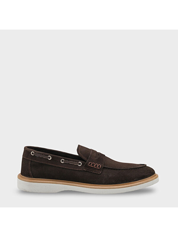 Capone Outfitters Danny Hakiki Deri Süet İçi Hakiki Deri Astarlı Erkek Loafer Ayakkabı