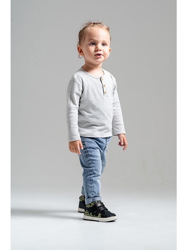 Erkek Çocuk Siyah Hakiki Deri Suya Dayanıklı Anatomik İlk Adım Bot - Görsel 3