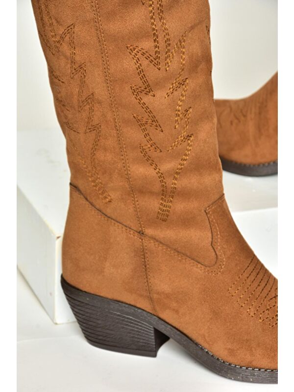 T4044012 Taba Kadın Çizme - Görsel 4