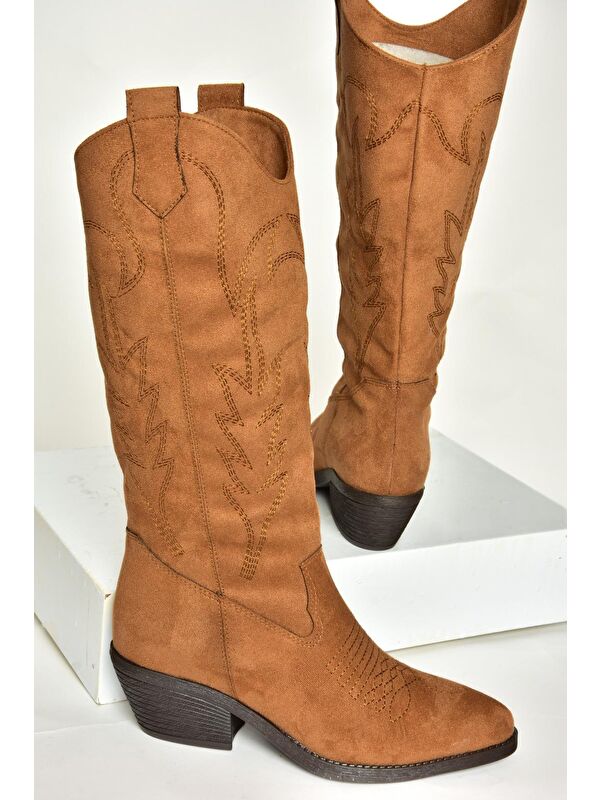 T4044012 Taba Kadın Çizme - Görsel 5