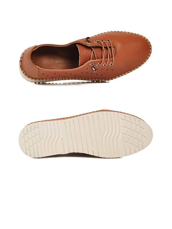 Ayakmod Siyah Ayakmod Hakiki Deri Ortopedik Kadın Casual Ayakkabı 508 Z