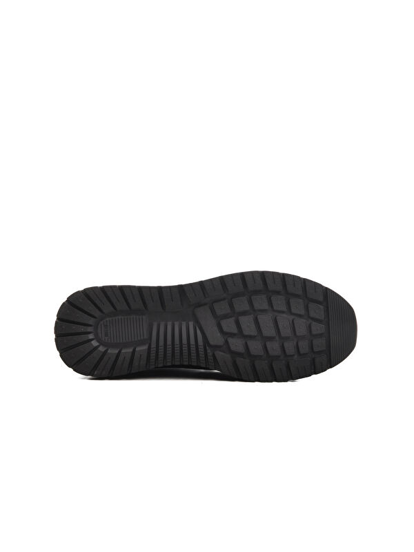 Siyah Nubuk Hakiki Deri Erkek Casual Ayakkabı 241548 M - Görsel 6