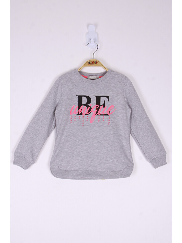 Toontoykids Kız Çocuk Be Baskılı Sweatshirt