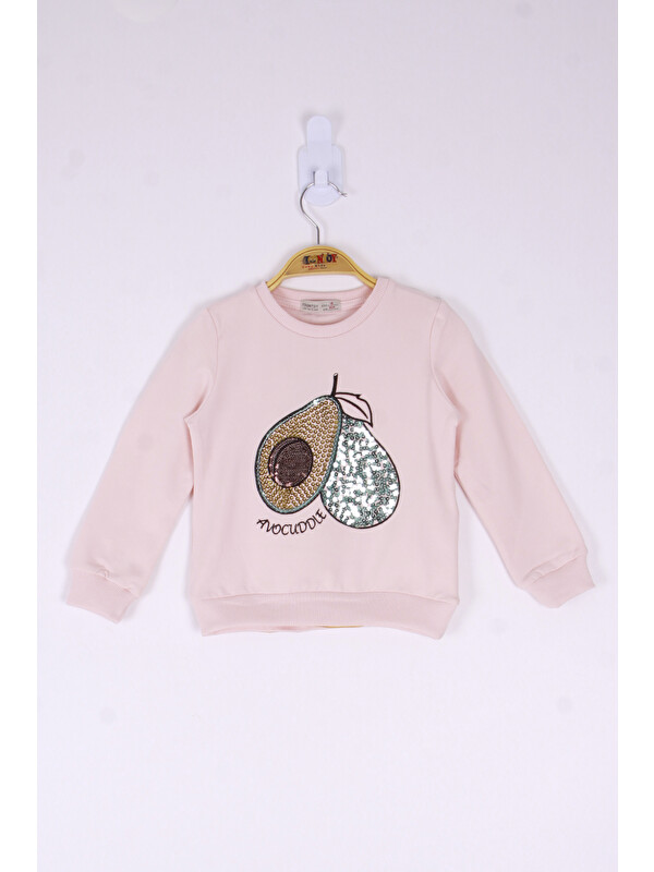 Toontoykids Kız Çocuk Avocuddle Nakışlı Sweatshirt