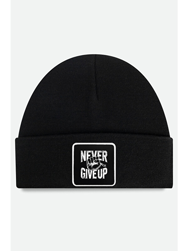 BlackBörk Never Give Up Logolu Siyah XL Bere