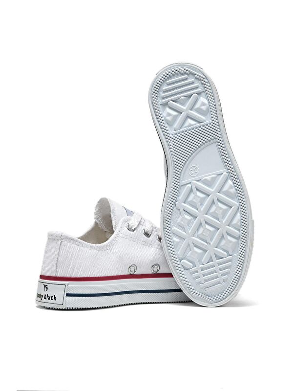 Çocuk Unisex Beyaz Rahat Kalip Sneaker Ayakkabi - Görsel 5