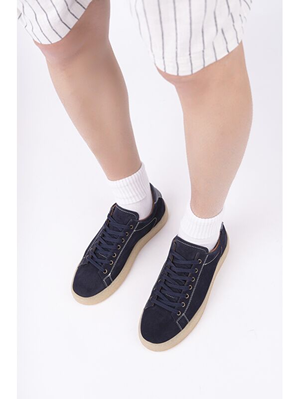 MİDWAY Bağcıklı Hakiki Deri Erkek Günlük Sneaker Spor Ayakkabı - Görsel 8