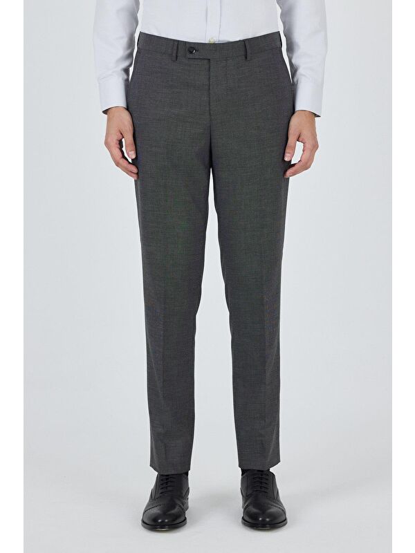 İMZA Siyah Esnek Yandan Cepli Comfort Fit Classic Pantolon 1003250151