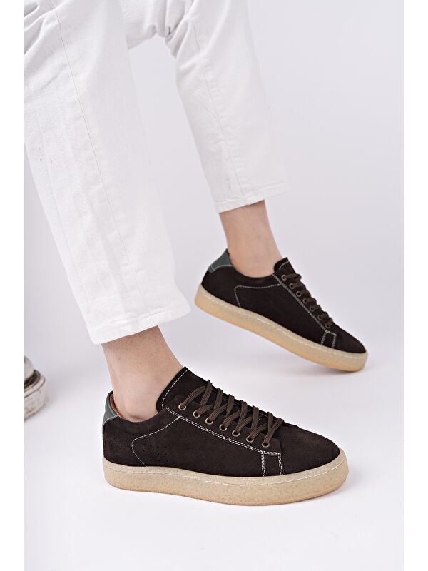 MİDWAY Bağcıklı Hakiki Deri Erkek Günlük Sneaker Spor Ayakkabı - Görsel 2