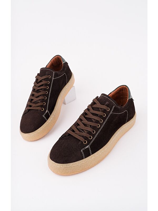 MİDWAY Bağcıklı Hakiki Deri Erkek Günlük Sneaker Spor Ayakkabı - Görsel 7