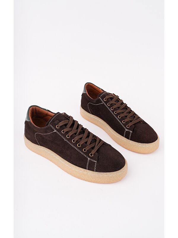 MİDWAY Bağcıklı Hakiki Deri Erkek Günlük Sneaker Spor Ayakkabı - Görsel 8