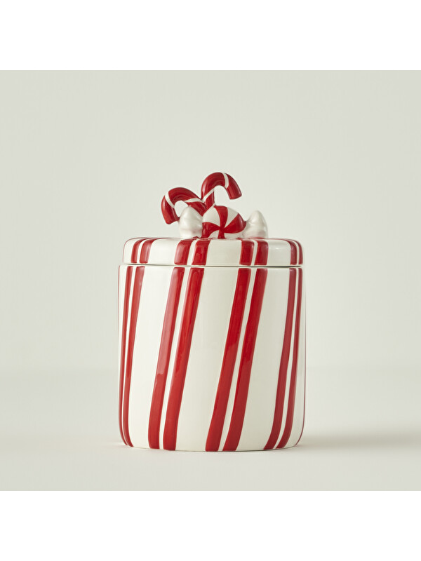 Bella Maison Merry Yılbaşı Seramik Kavanoz Kırmızı (960 cc)