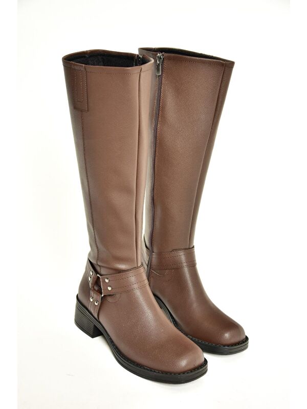 T4045500 Kahverengi Kadın Çizme - Görsel 3