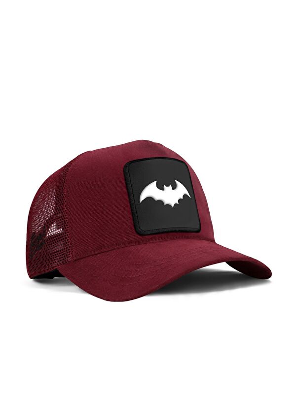 BlackBörk Yarasa Logolu Bordo Trucker Şapka
