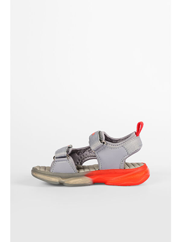 Jack Işıklı Erkek Bebek Gri Sandalet - Görsel 3