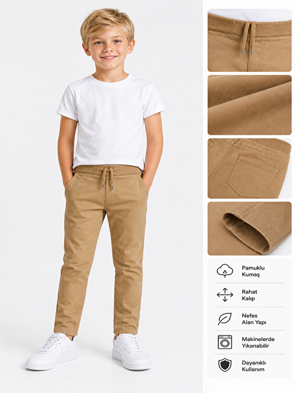 ajn Erkek Çocuk Okul Pantolonu Unisex
