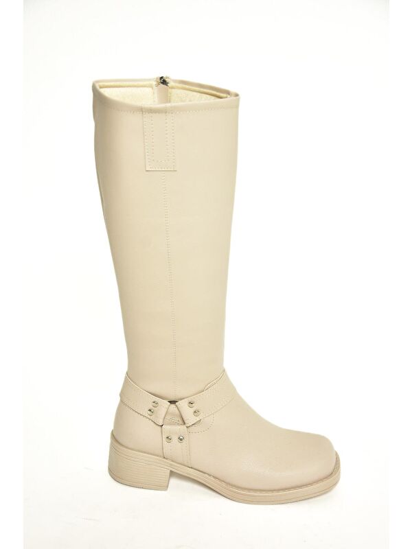 T4045500 Bej Kadın Çizme - Görsel 4