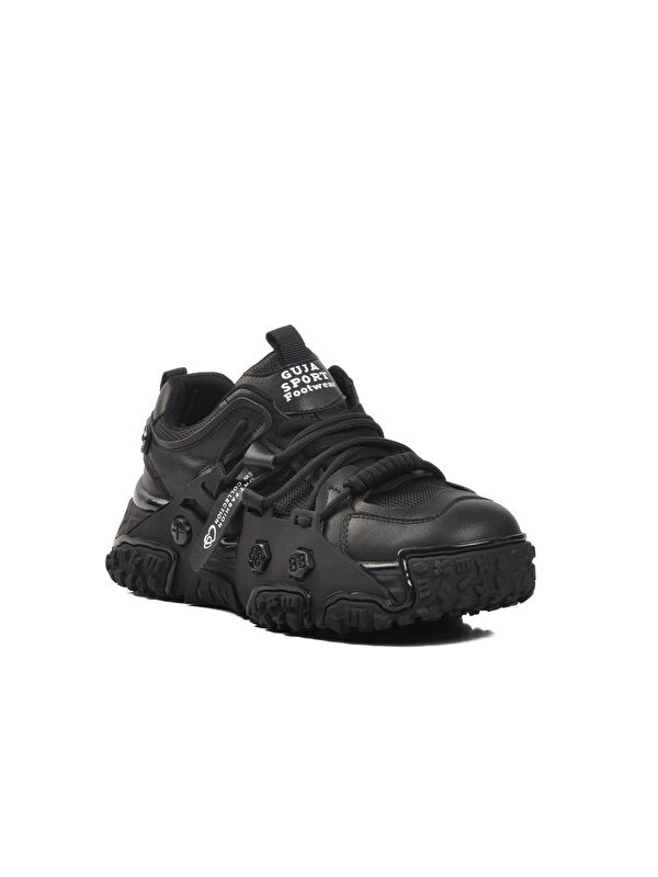 Siyah Kadın Sneaker 24Y382 - Görsel 4