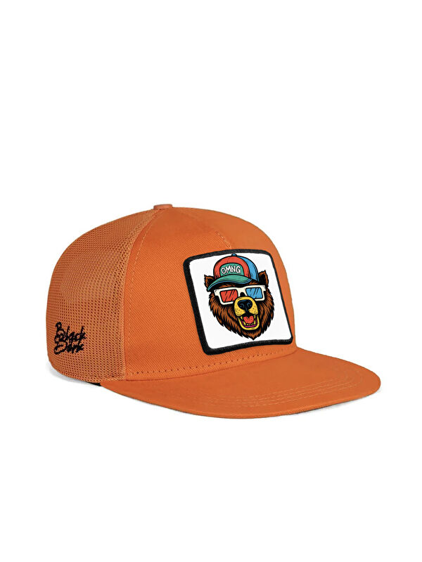 BlackBörk Hip Hop Kids Ayı Logolu Turuncu Çocuk Beyzbol Şapka