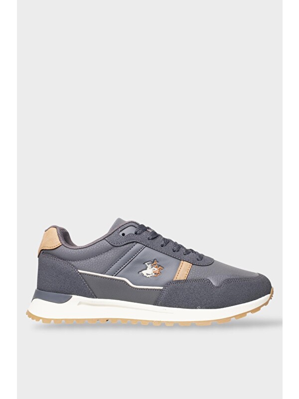 LİGER Erkek Ortopedik Cilt Günlük Yürüyüş Koşu Sneaker Spor Ayakkabı Füme