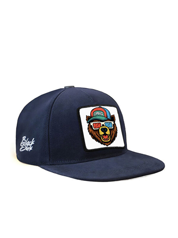 BlackBörk Hip Hop Kids Ayı Logolu Lacivert Çocuk Beyzbol Şapka
