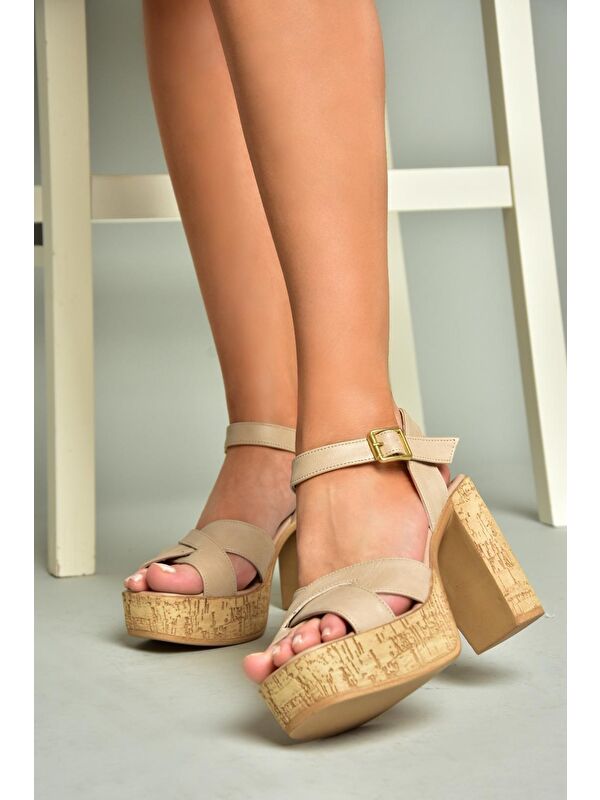 Fox Shoes Kahverengi Fox Shoes Topuklu U9962515 Kadın Ayakkabı