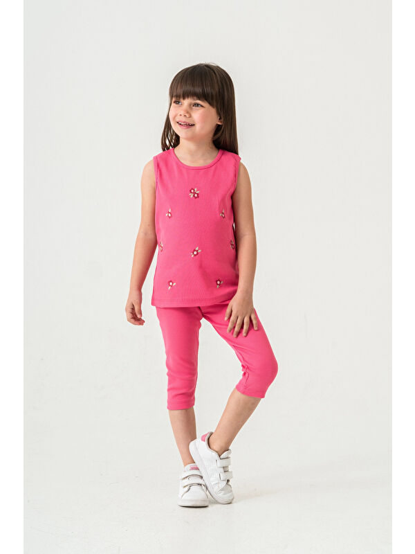 Myhanne Çiçek Nakışlı Kız Bebek Takım 50358