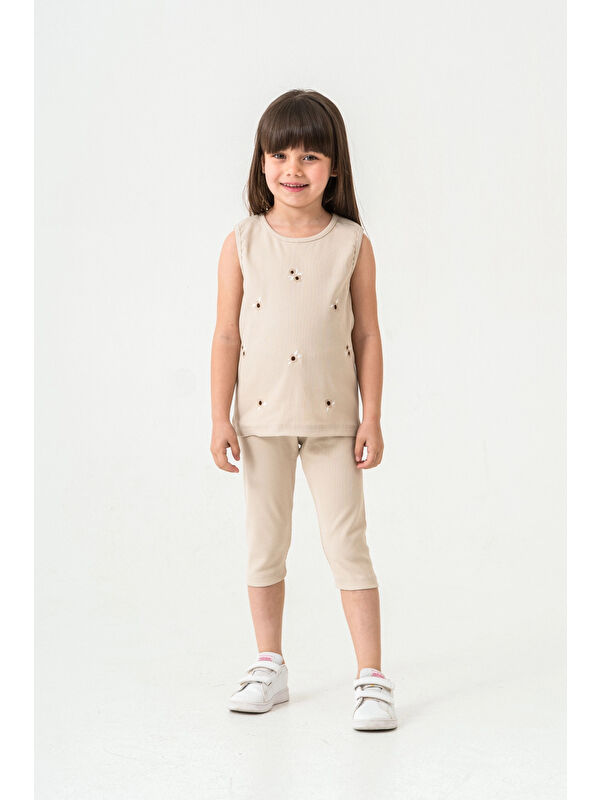 Myhanne Çiçek Nakışlı Kız Bebek Takım 50358