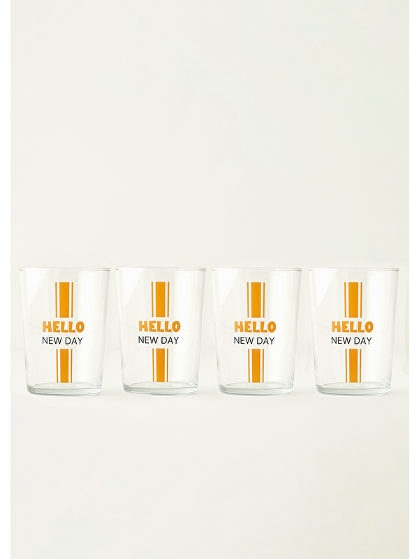 Bella Maison Hello New Day 4'lü Meşrubat Bardağı Hardal (510 cc)