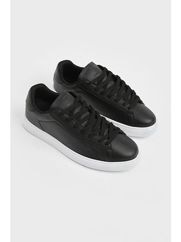 Tonny Black Siyah Tonny Black Poli Taban Erkek Bağcıklı Günlük Spor Ayakkabı