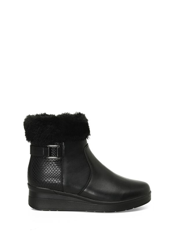 166605.Z4PR Siyah Kadın Dolgu Topuk Bot - Görsel 2