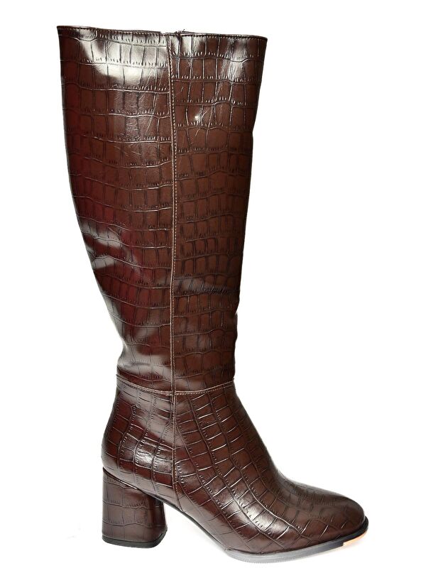 J848300111 Kahverengi Kadın Çizme - Görsel 4