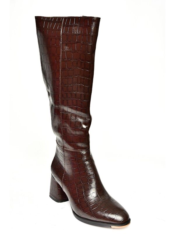 J848300111 Kahverengi Kadın Çizme - Görsel 5