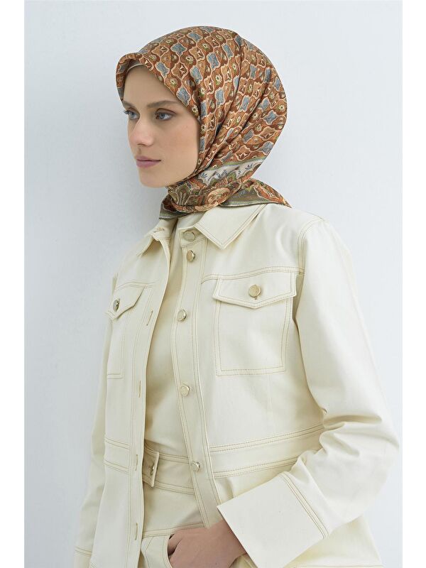 ARMİNE Saf İpek Twill Eşarp 9518D 51